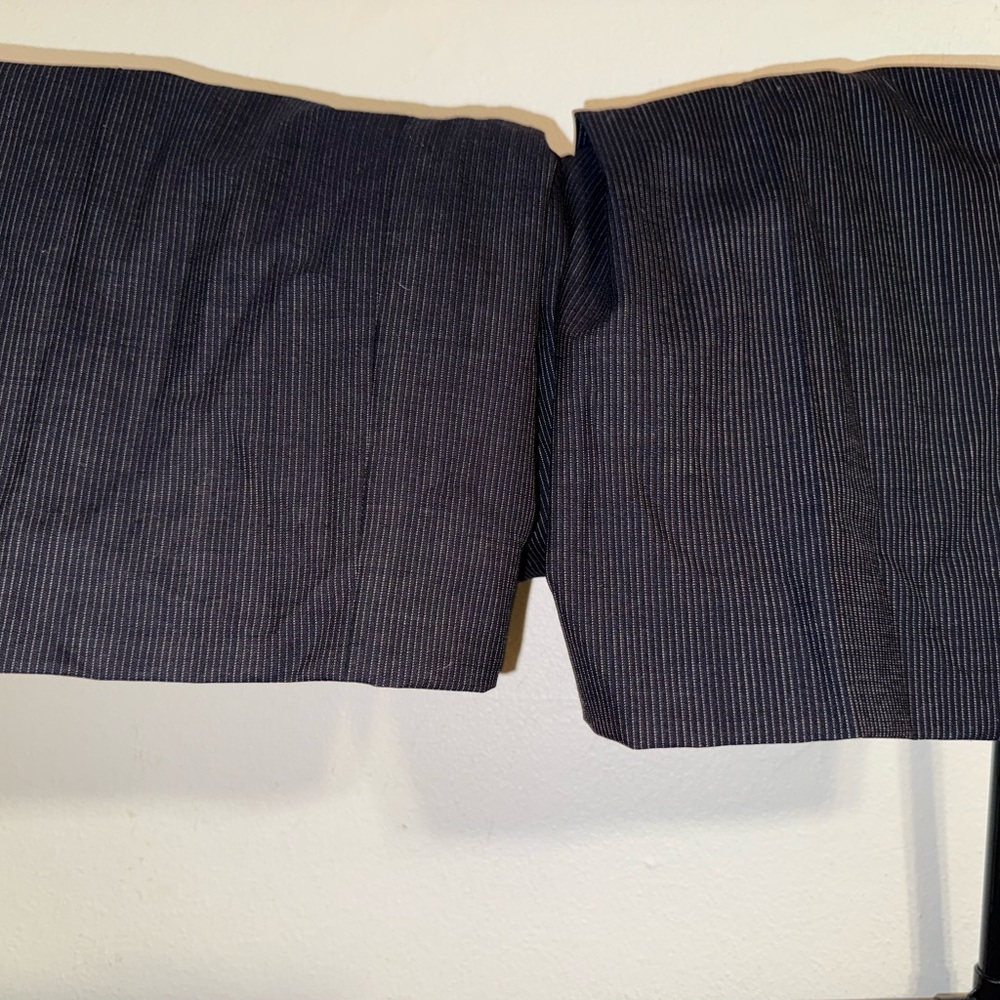 VTG Giorgio Armani Navy | Silk & Wool | Pinstriped Pants - Picture 8 of 13